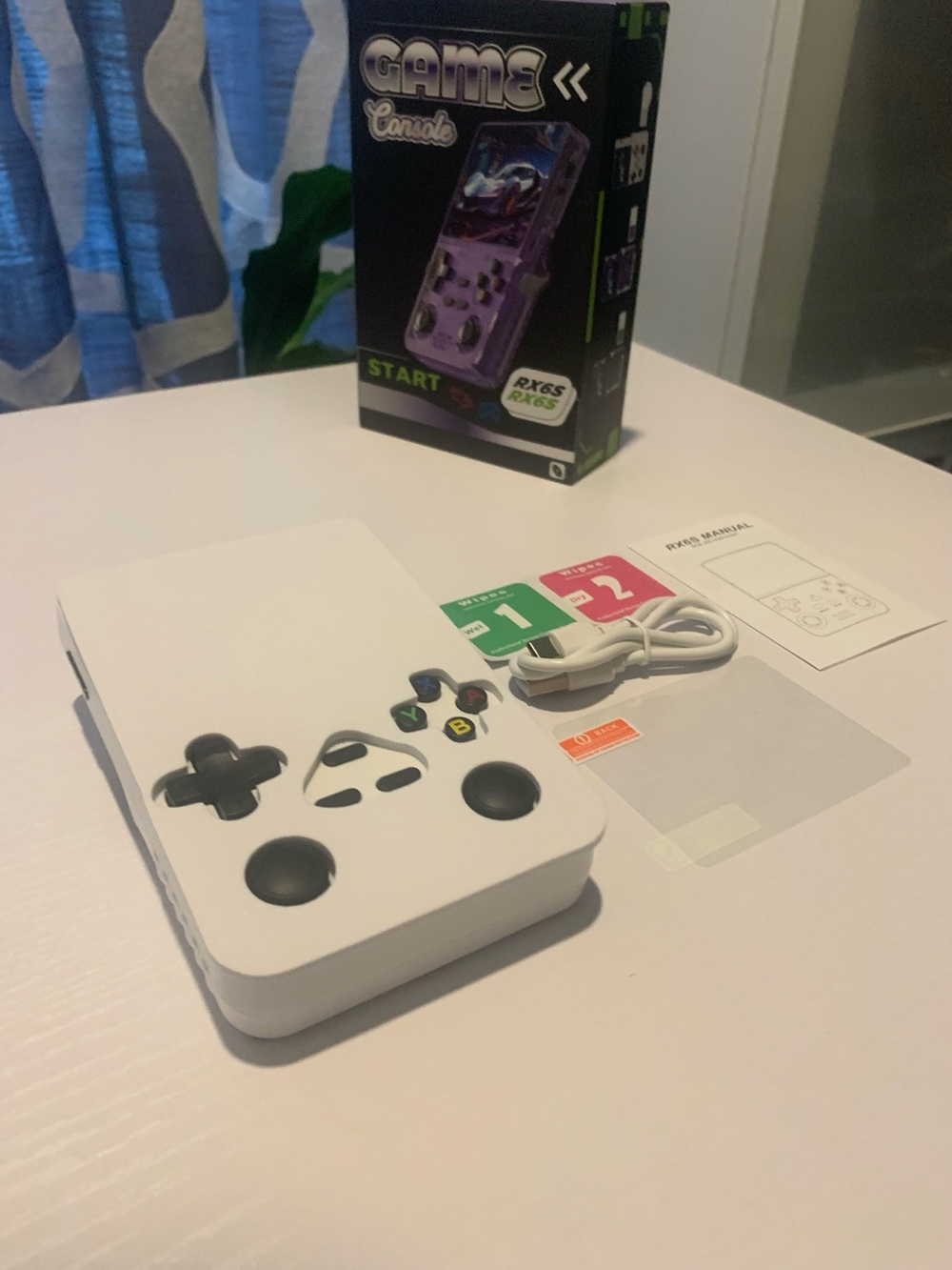 Brand New Retro Handheld Game Console - NIB - White Colour